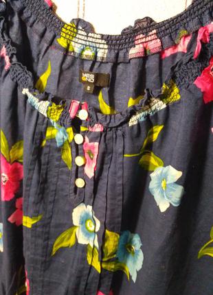 Блуза в цветочки котон yes/no