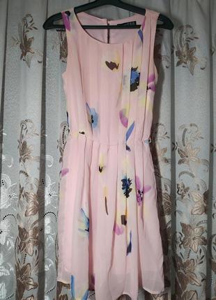 Миле літнє платтячко, плаття рожева пудра,  летнее платье, розовая пудра1 фото