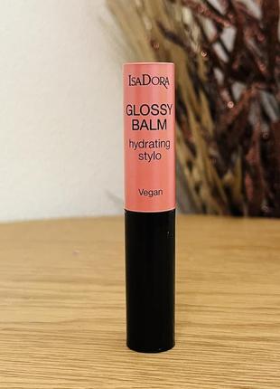 Оригінал бальзам для губ isadora glossy balm hydrating stylo 41 pink silk