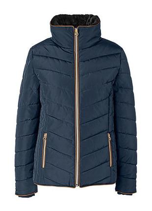 Куртка коротка темно-синя комір-стійка, розмір 46-48 (40 євро)