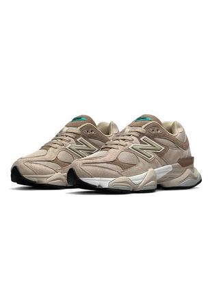 Кроссовки женские new balance 9060 beige sand бежевые кроссовки нью беланс 9060 замшевые, нью беленс женские