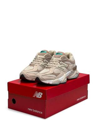 Кроссовки женские new balance 9060 beige sand бежевые кроссовки нью беланс 9060 замшевые, нью беленс женские6 фото