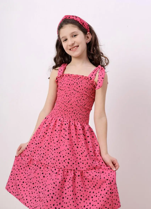 Дитячий сарафан літній з пов*язкою на голову