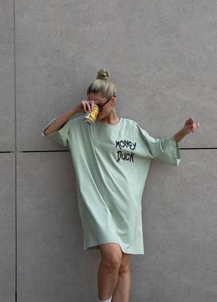 Крута жіноча оверсайз футболка - сукна дональд дак money duck якісна з натуральної тканини7 фото