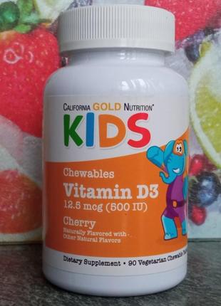 Витамин d3 d 3, сша, 500 ме, витамин д3 д 3 для детей, 90 животных