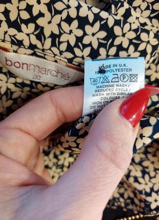 Фирменная bonmarch легкая яркая летняя юбка миди плиссе в мелкий цветочный принт, размер 4-5 хл8 фото