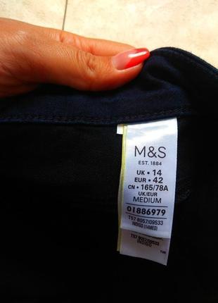 Стильные джинсы скинни с высокой талией m&s, 14 размер.7 фото