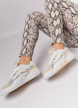 Жіночі кросівки adidas originals niteball ll white grey olive9 фото