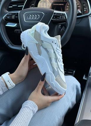 Жіночі кросівки adidas originals niteball ll white grey olive1 фото