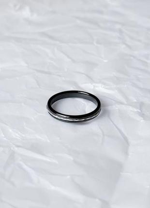 Срібний перстень з керамікою4 фото