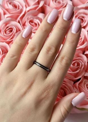 Срібний перстень з керамікою2 фото