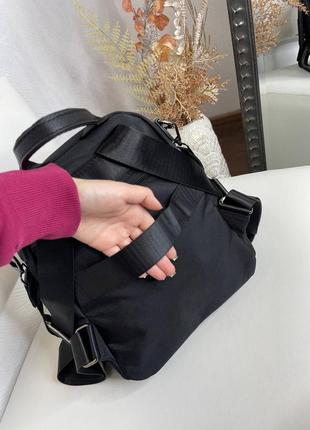 Женский шикарный и качественный рюкзак сумка для девушек серый текстиль8 фото