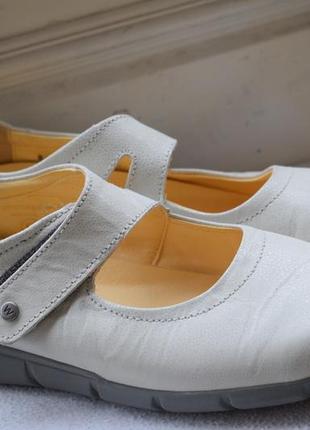 Шикарные кожаные туфли мокасины балетки лоферы слипоны wolky р. 43 28 см1 фото