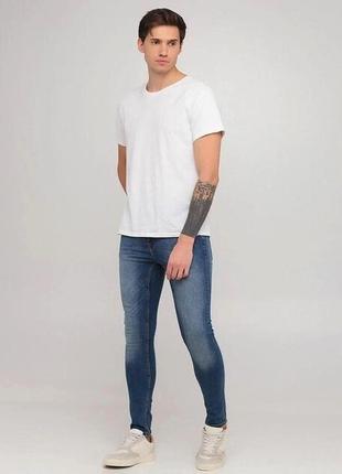 Мужские синие эластичные джинсы скинни c&a1 фото