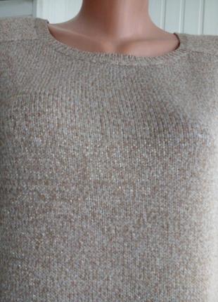 Мягкий свитер джемпер с люрексом6 фото