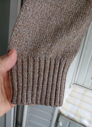 Мягкий свитер джемпер с люрексом8 фото