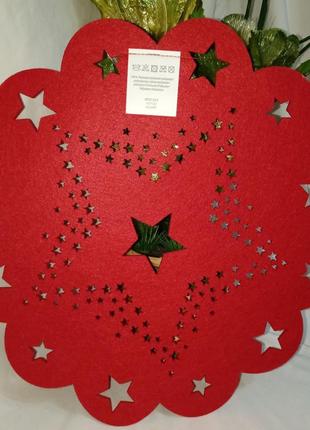 Фетровое рождественское украшение салфетка подвеска настенный декор+подарок