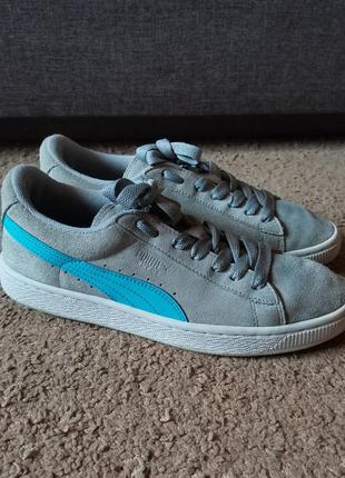 Кроссовки puma suede женские кеды замша кожаные женские кроссовки олдскульные3 фото