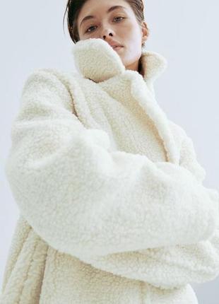 Меховое женское пальто h&m3 фото