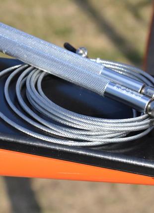 Скакалка скоростная power system ps-4064 ultra jump rope silver (2,75m.) pro_8805 фото