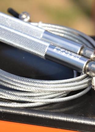 Скакалка скоростная power system ps-4064 ultra jump rope silver (2,75m.) pro_8806 фото