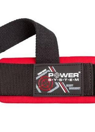 Лямки для тяги з валіком power system ps-3350 power pin black/red pro4843 фото