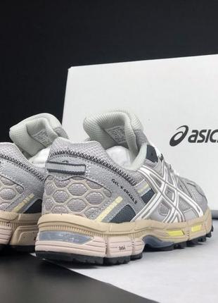 Жіночі стильні легкі якісні кросівки asics gel kahana 8 сітка сірі демісезонні2 фото