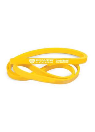 Эспандер-петля (резинка для фитнеса и кроссфита) power system ps-4051 crossfit level 1 yellow (сопротивление5 фото