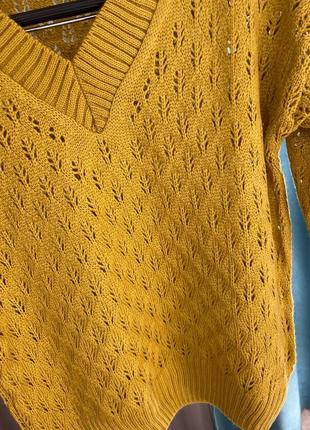 Женский весенний свитер из натуральной хлопковой нитки в ассортименте цветов8 фото