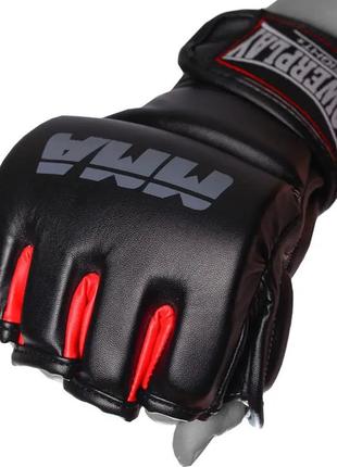 Спортивные перчатки mma powerplay 3053 черно-красные l/xl pro_740