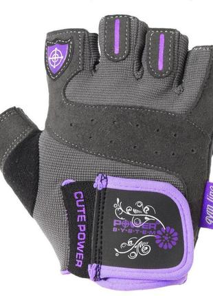 Спортивные перчатки для фитнеса power system ps-2560 cute power женские purple xs pro_4902 фото