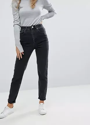 Женские джинсы мом asos mom fit высокая посадка high waist1 фото