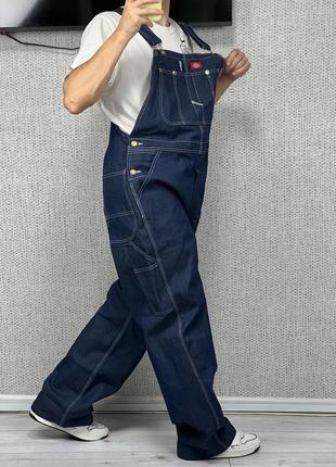 Комбінезон dickies denim indigo bib overalls штаны дикес комбинезон