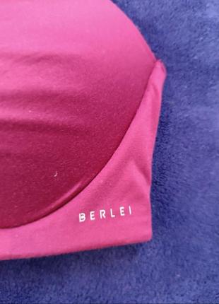 Бюстгальтер бра спідня білизна бордовий м'який базовий 75d сток berle7 фото