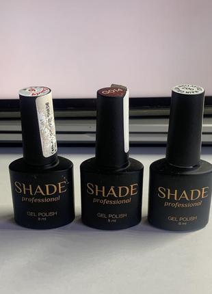 Гель лаки shade 8 ml білий червоний