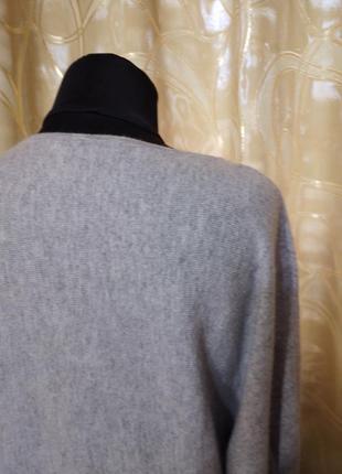 Брендовый шерстяной кашемировый свитер джемпер пуловер большого размера шерсть кашемир8 фото