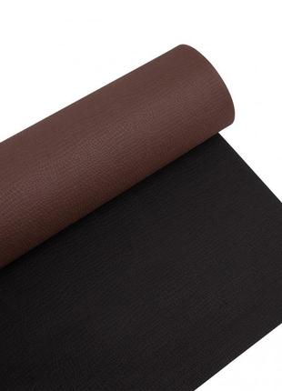 Коврик ivn для йоги и фитнеса коричнево-черный 1850х550х5мм eva