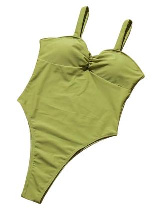 Женский сплошной купальник eleve fashion "flexswim" фиолетовый/зелёный4 фото