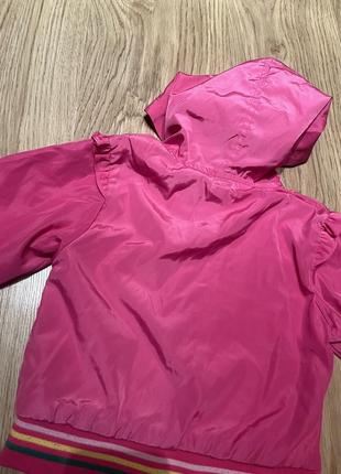 Вітровка для дівчинки рожева куртка легенька весняна3 фото