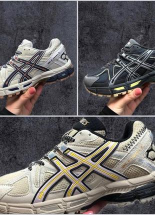 Кросівки жіночі підліткові asics gel kahana 8 сірі з білим8 фото