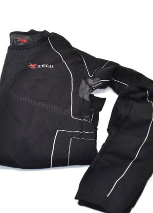 Термокофта с воротничком (лонгслив) x tech maglia race 3 munica lunga lupetto nero xxl/xxxl черная pro_25005 фото