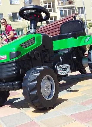 Дитячий карт трактор pilsan active 07-314 веломобіль, з клаксоном, до 50 кг pro_58