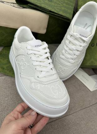 Кроссовки кеды в стиле gucci люкс