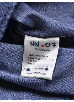 Nn07 no nationality xl / свіжа сорочка оксфорд в горошок5 фото