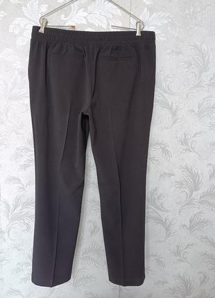 Р 16-18 / 50-52-54 актуальные базовые нарядные черные штаны брюки длинные time&tru3 фото