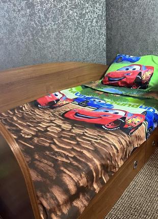 Шикарный комплект постельного белья для детской кроватки8 фото