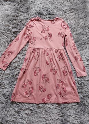 Платье,платье с единорогом,платье с длинным рукавом 8