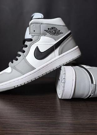 Nike air jordan 1  высокие кожаные кроссовки ботинки кожа джордан найк большие размеры ,43,44,45
