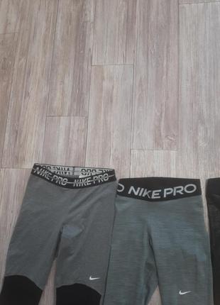 Спортивные лосины nike pro dri-fit adidas reebok размеры хс/с6 фото