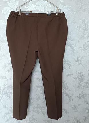 Р 18-20 / 52-54-56 базовые коричневые классические штаны брюки большие батал gundi-wi3 фото